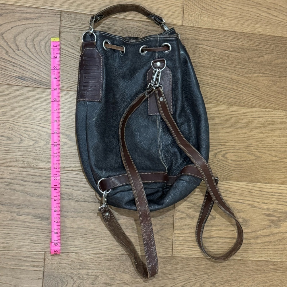 VINTAGE  Rugby North America (M5801) Backpack - Brown Leather - EUC‎ - Picture 7 of 11